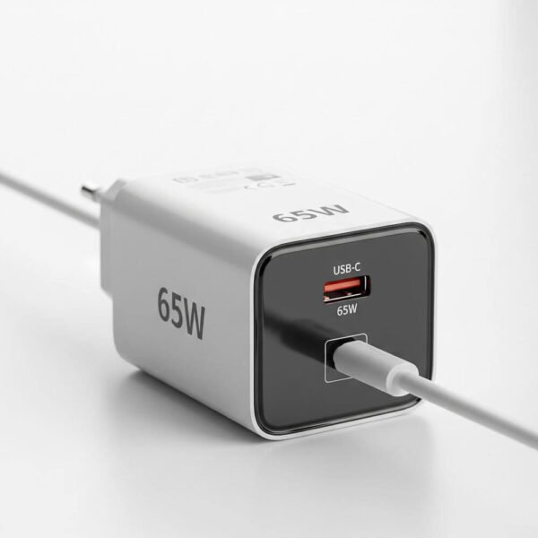 شاحن سريع بقوة 65 واط بمنفذ USB-C